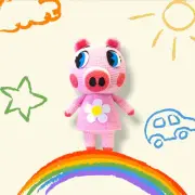 Handmade Peppa Pig Crochet Adorable Plush Toy - Baby Shower Gift - Keepsake