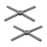 Set of 2 GRAND DESIGNS Foldaway Trivets - Grey