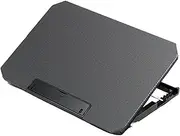 aptop Cooling Tray Laptop Cooler for 13-17 Inch Gaming Notebook Cooling Pad Aluminum Alloy Heat Sink Fan Laptop Stand Radiator Laptop Cooling Pads(Black-Q100)