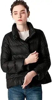 [Bciopll] Winter Women Ultra Light Down Jacket Stand Collar Coat Jackets Weightless Parkas Bread Collar Warmness Puffer Jacket