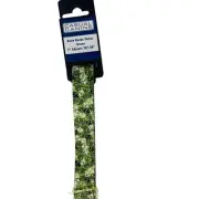 Casual Canine Dog Collar Bone Heads Green 1" Adjusts 18"-26"