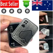 Compact Metal Fidget Slider with Poker Graphics - Perfect for Anxious Moments