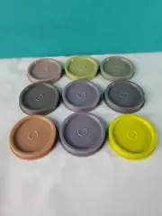Tupperware Replacement Seals for Smidgets And Midget Containers #201 Set Of 9 !!