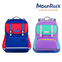 在飛比找momo購物網優惠-【MoonRock】夢樂書包 SP200素色系列成長型 護脊
