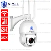 4G Security Camera Auto-Tracking 24/7 record 20X SIM card Construction Site Farm