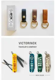 VICTORINOX × TRAVELER’S COMPANY Swiss Army Knife Classic SD Leather keychain