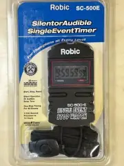 Robic SC-500E Single Event Timer New Old Stock Sealed May Need New Battery