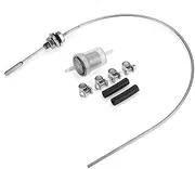 ZFGVGNMTYA 460mm Heater Fuel Tank Pipe 460mm Fuel Tank Sender Standpipe Fuel Filter W/Clips For Webasto Fit For Eberspacher Heater components