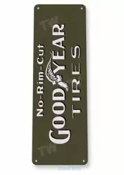 GOODYEAR TIRE 11 X 4 TIN SIGN NOSTALGIC REPRODUCTION ADVERTISEMENT