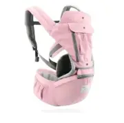 AIEBAO Ergonomic Baby/Infant Carrier Hipseat Sling Front Facing Kangaroo. Pink