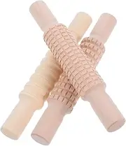 [SEWACC] 3pcs Textured Clay Rollers for Safe Wood Pottery Tools for DIY Handcrafts Enhance Creativity Pottery and Ceramics for Family Bonding and School Activities