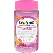 Centrum Prenatal Gummies DHA Folic Acid Multivitamin Healthy Boost 60pcs NEW