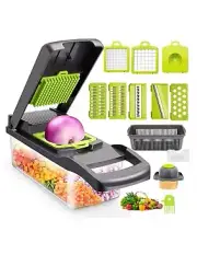 12 in 1 Multifunctional Vegetable Cutter Chopper Slicer Kitchen Gadget Tool
