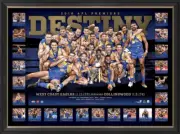 WEST COAST EAGLES DESTINY PRINT FRAMED 2018 AFL PREMIERS OFFICIAL MEMORABILIA