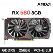 RX 580 8GB 2048SP Gaming Graphics Card GDDR5 256Bit PCI-E 3.0×16 8Pin Video Card