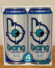Bang Energy Drink 4 Pack Blue Razz