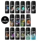 AXE Body Spray deodorant MIX within available kinds 150 ML/5.07 FL OZ (12 pack)
