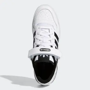 【adidas 愛迪達】FORUM LOW 男 休閒鞋 黑白(FY7757)