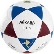 MIKASA FT5 FQ BR, Unisex Adult Footvolley Ball, White/Blue/Red, 5