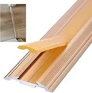 Floor Transition Strip Stair Edging Trim/Carpet Edge Strip/Wood to Tile Smooth Transition Strip, Aluminum Non-Slip Carpet Joining Strip for Elderly Child(Style1)