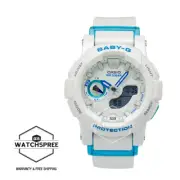 Casio Baby-G For Running Series White Resin Band Watch BGA185FS-7A BGA-185FS-7A