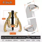 3-Jaw Gear Puller Removal Tool For Slide Gears Pulley Flywheel Carbon Steel -USA