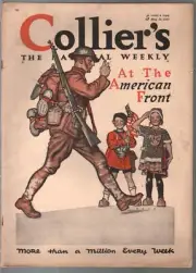 MAG: Collier's 5/18/1918-WWI issue-pulp fiction- American Flag-Piggly Wiggly-VG