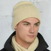 BARGE - Cable Knit Beanie with Fleece Band