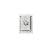 Lavello Nano Coated Stainless Steel Kitchen Sink - 272 x 382mm Half Bowl - Top/Under Mount - PVD Brushed Nickel