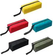 [LALAFINA] 5pcs Zipper Tool Pouch Utility Bag Oxford Cloth Organizer for Storage Tools for Travel and Electronics