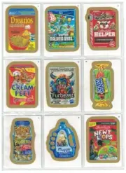 2014 WACKY PACKAGES ANS 12 ALL NEW SERIES 110 GOLD BORDER PARALLEL CARD SET