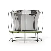 VULY Ultra 2 Pro Medium 12ft Trampoline with Enclosure - Round Kids Trampolines Bundle With Basketball Hoop