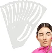Brow Mapping Guide Paper,Brow Shape Tape | 10 Pairs Eyebrow Dyeing Shaper, Eyebrow Protection Film Strips For Tinting Makeup