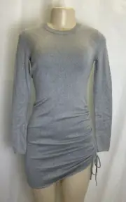 Abercrombie & Fitch Side Rouched Dress | Silver | Women's XS
