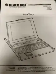 Black Box ServTray 15" LCD Console Drawer w1-Port CATx KVM Switch KVT415A-R3
