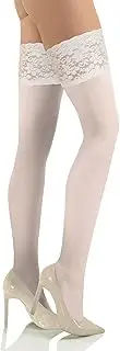 sesto senso Halterlose Strümpfe 50 DEN Spitze Mikrofaser 1er Pack Blickdicht Damen