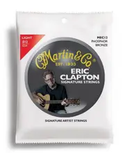 Martin Eric Clapton Strings 92-8 Phosphor Bronze Light Guitar String Set (12-54)