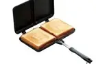 Hot sandwich maker, direct flame, twin, lots of ingredients, hot sandwich, hot s