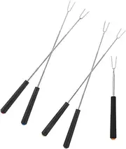 5 Pcs Barbecue Fork Meat Forks Stainless Steel Barbecue Sticks Stainless Steel Barbecue Skewer