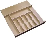 Rev-A-Shelf 4WCT-3SH Wooden Trimmable Cutlery Tray Organizer Kitchen Drawers