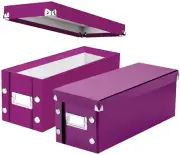 2-Pack CD Storage Box Rack Holder Disk Case Media Display Space Store Organizer