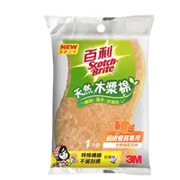 在飛比找蝦皮商城優惠-3M百利天然木漿棉菜瓜布—細緻餐具專用1片裝