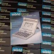 World Time Travel Calculator Clock Calendar Alarm Resell Case 100 qty retail $2k