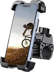 Grefay Bike Phone Holder Motorcycle Phone Holder 360° Rotatable for iPhone15 14 Pro Max Plus, SE, 13 12 Mini, 11 Xs, X, XR, 8, 7, 6, Samsung, Huawei, Smartphones