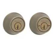 Kwikset 665 Antique Brass Double Cylinder Deadbolt featuring SmartKey Security