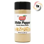 1x Shaker Badia Ground White Pepper Seasoning | 9oz | Gluten Free & MSG Free