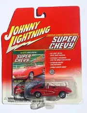 JOHNNY LIGHTNING '62 VETTE SUPER CHEVY CORVETTE 1:64 SCALE