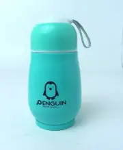 Stainless Steel Penguin Water Bottle Flasks Thermos Thermal Mug Blue 300 ML