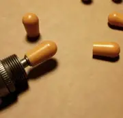 1 Lightly Aged Amber Switchcraft switch tip Relic for US Gibson Les Paul SG 335