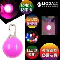 在飛比找PChome24h購物優惠-摩達客寵物 LED寵物發光吊墜吊飾 (粉紅色)